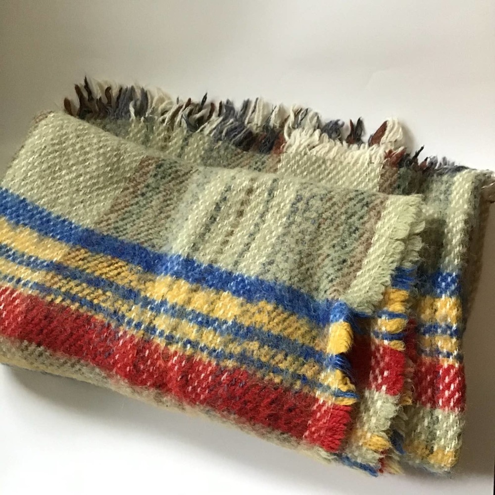 The National Trust wool plaid throw blanket